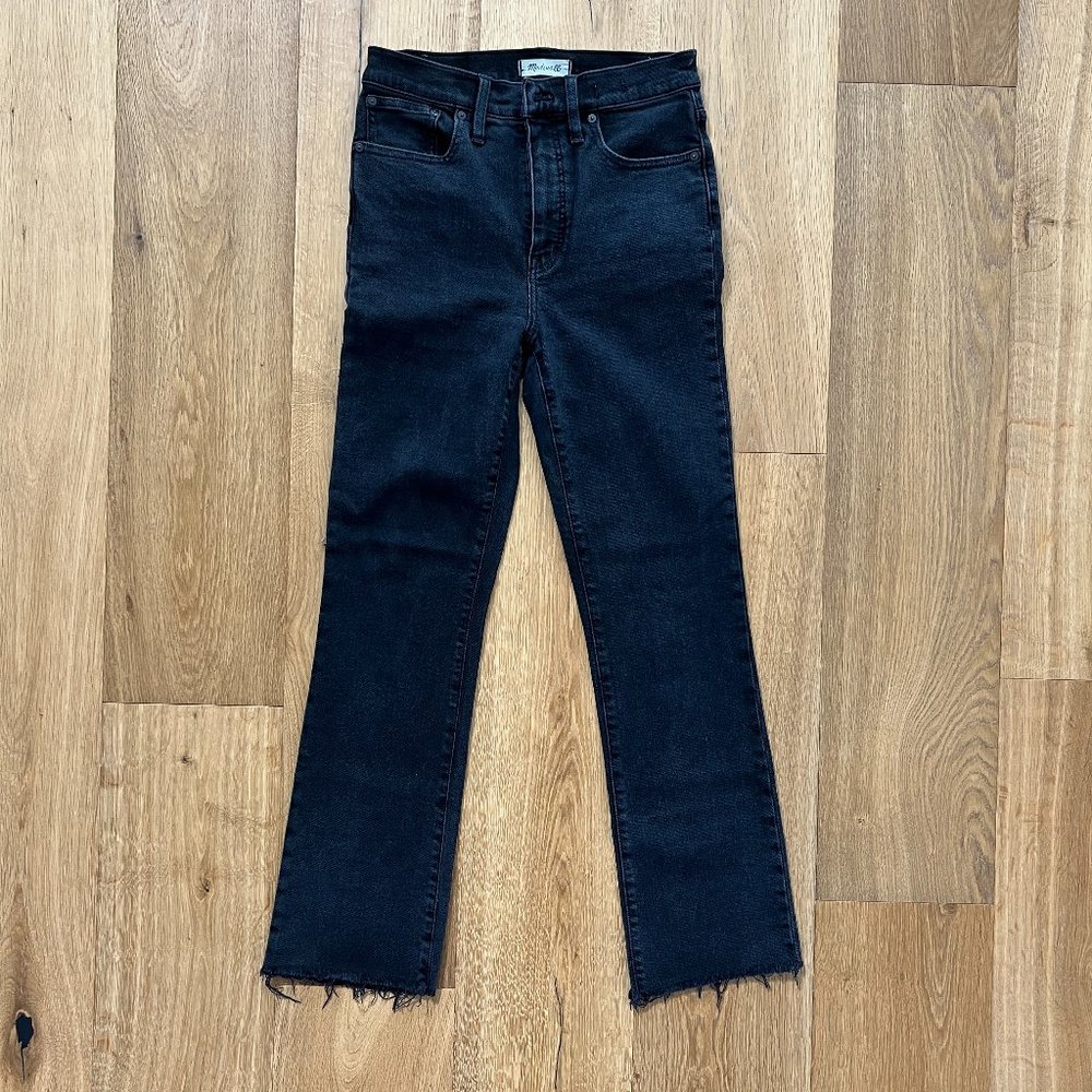 MADEWELL Cali Demi-Boot Jeans in Bayland Wash: Raw-Hem Edition